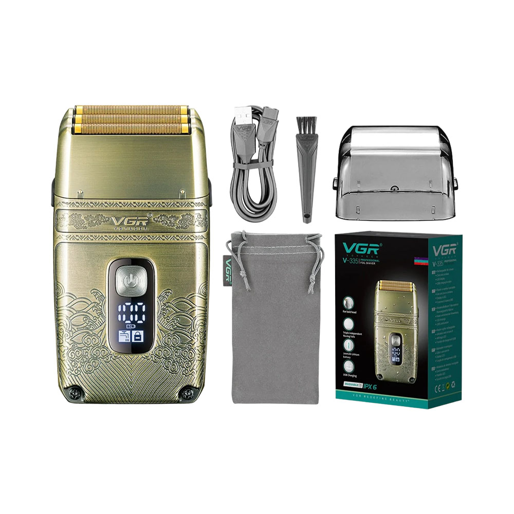 Barbeador Voyager Recarregável V-335 Gold Bivolt