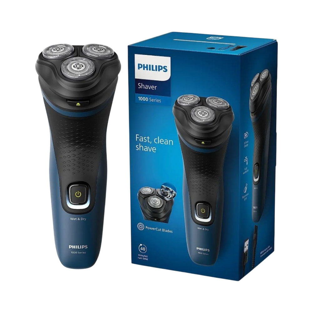 Barbeador Elétrico Philips S1151 Azul Marinho