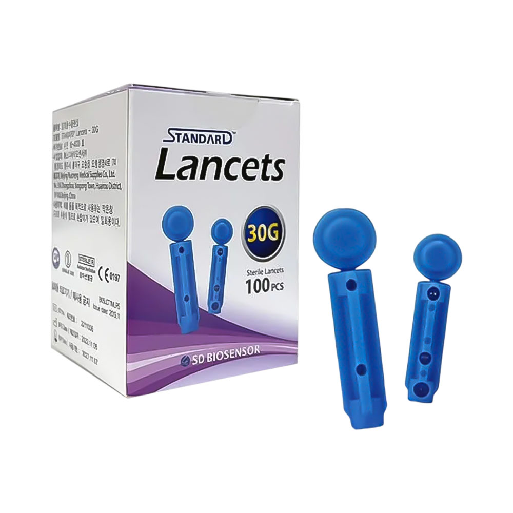 Lancetas Codefree Glicose 30G 100 Peças