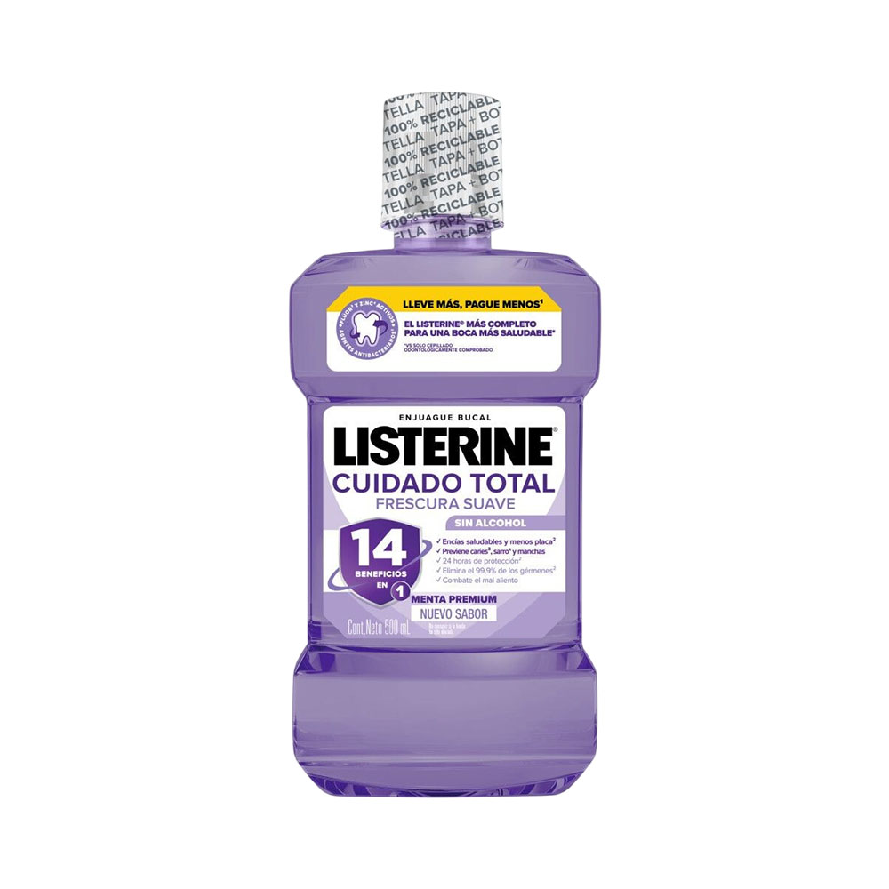 Enxaguante Bucal Listerine Total Care Zero 500ML