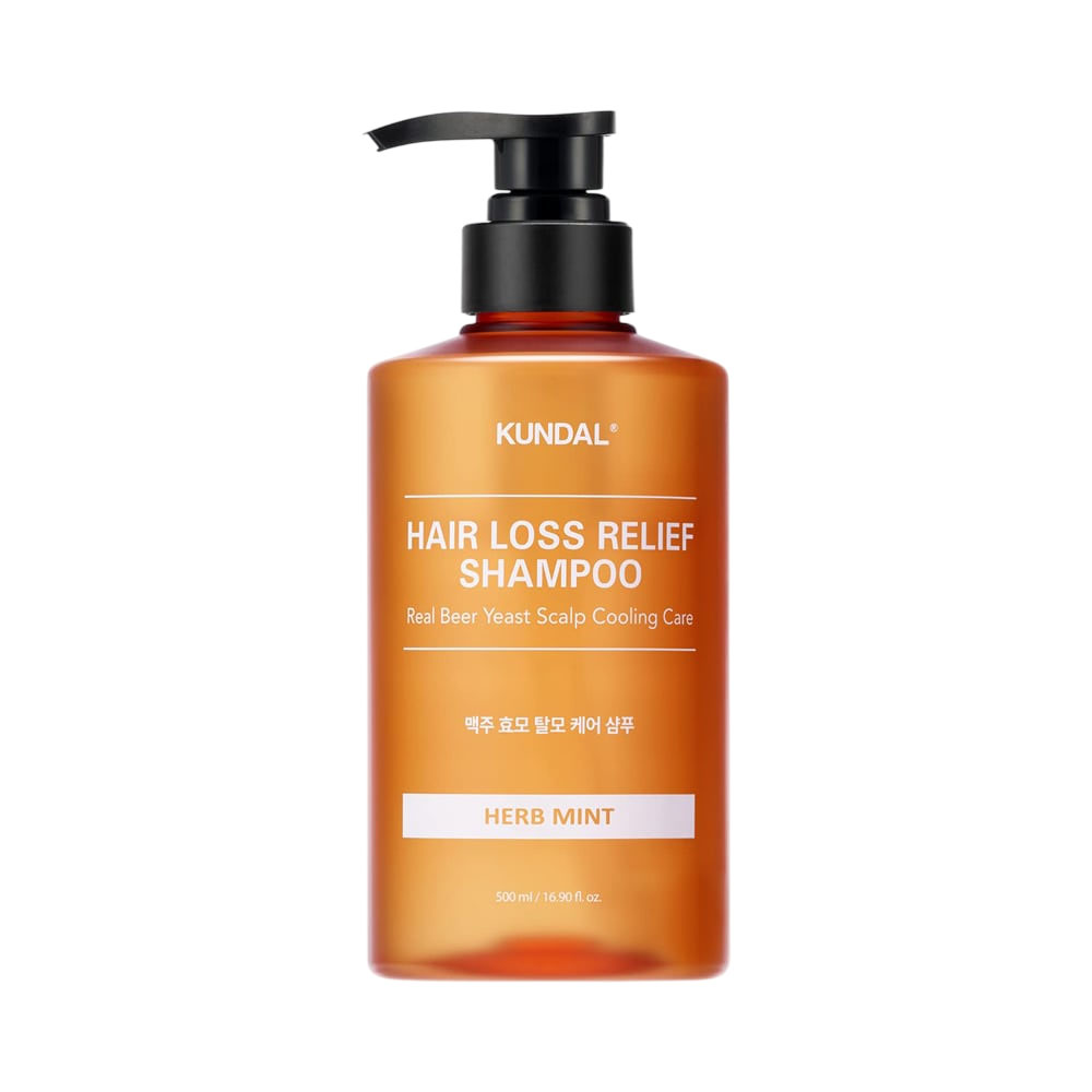 Shampoo Kundal Hair Loss Relief Beer Yeast Scalp Herb Mint 500ML