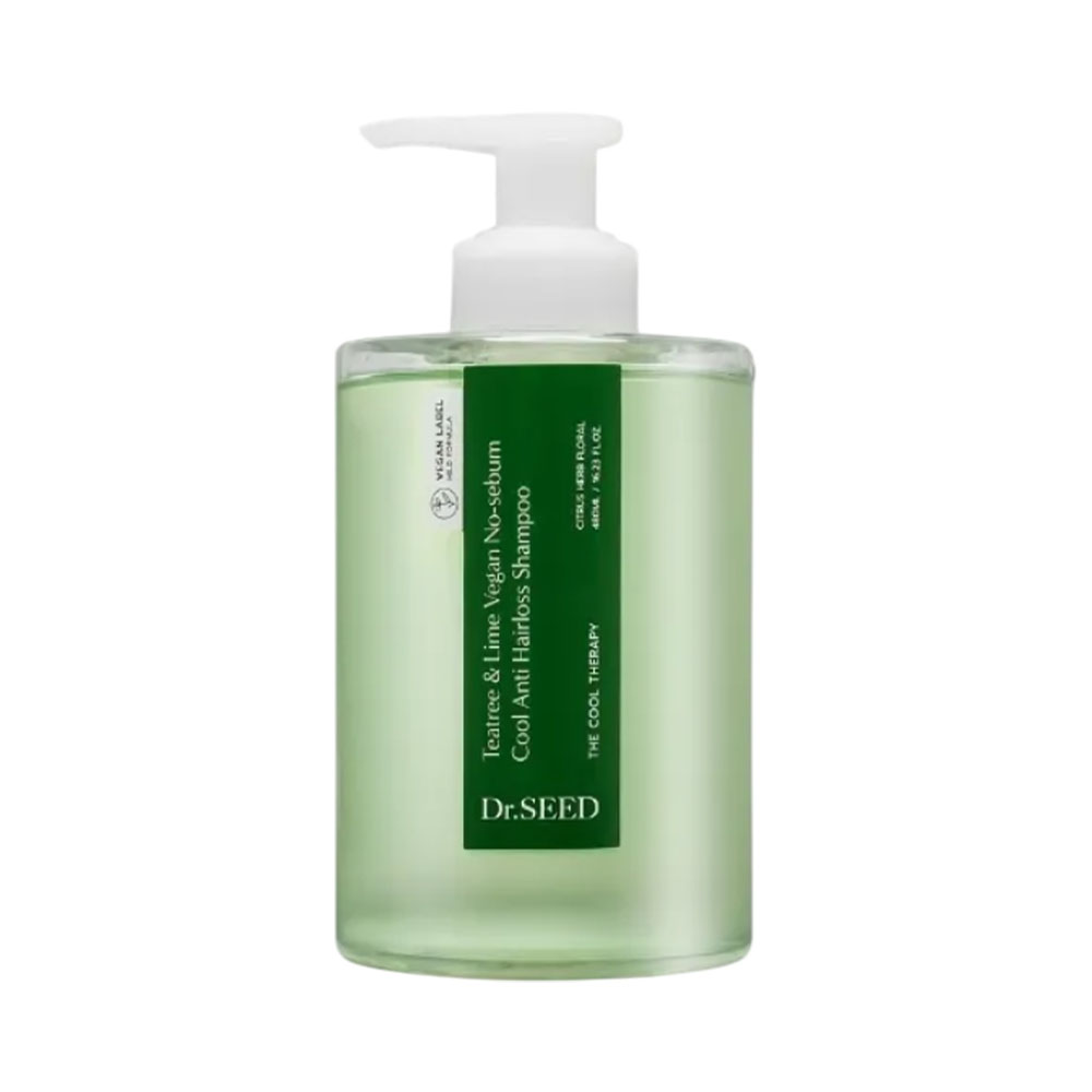Shampoo Dr.seed Teatree &amp; Lime Vegan No-sebum Cool Anti-hairloss 480ML