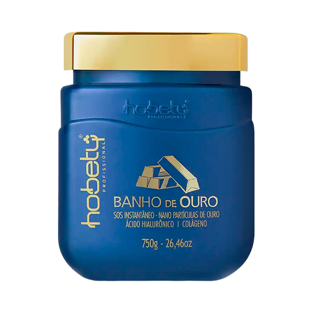 Máscara Capilar Hobety Banho de Ouro 750GR