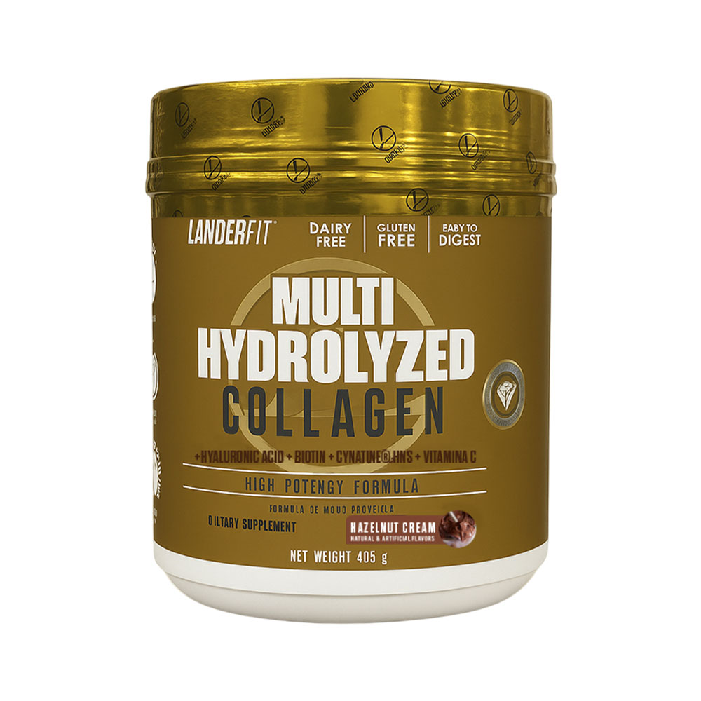 Suplemento Landerfit Multi Hydrolyzed Collagen Hazelnut Cream 405GR