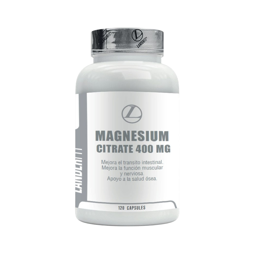 Suplemento Landerfit Magnesium Citrate 400MG 120 Cápsulas