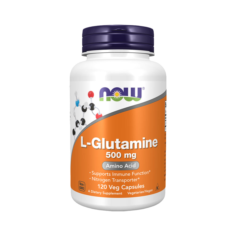 Vitamina Now L-glutamine 500MG 120 Cápsulas