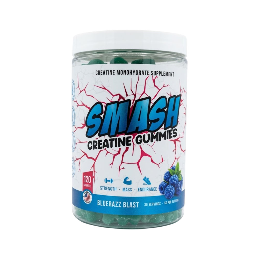 Suplemento Smash Creatine Bluerazz Blast 120 Gummies