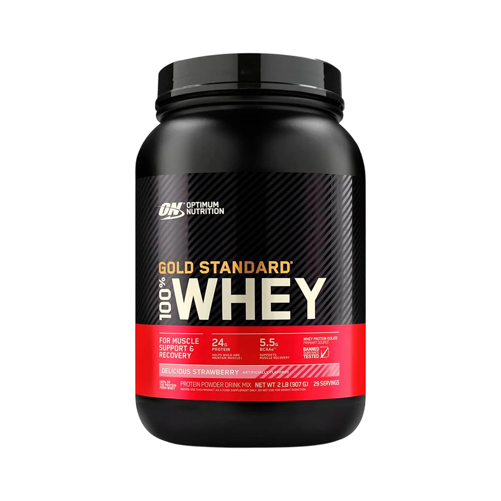 Suplemento Optimum Nutrition Gold Stantard 100% Whey Strawberry 907GR