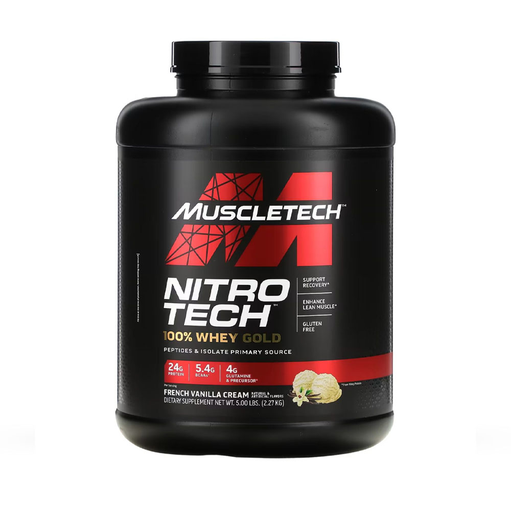 Suplemento Muscletech 100%WHEY Gold French Vanilla Cream 2.27KG