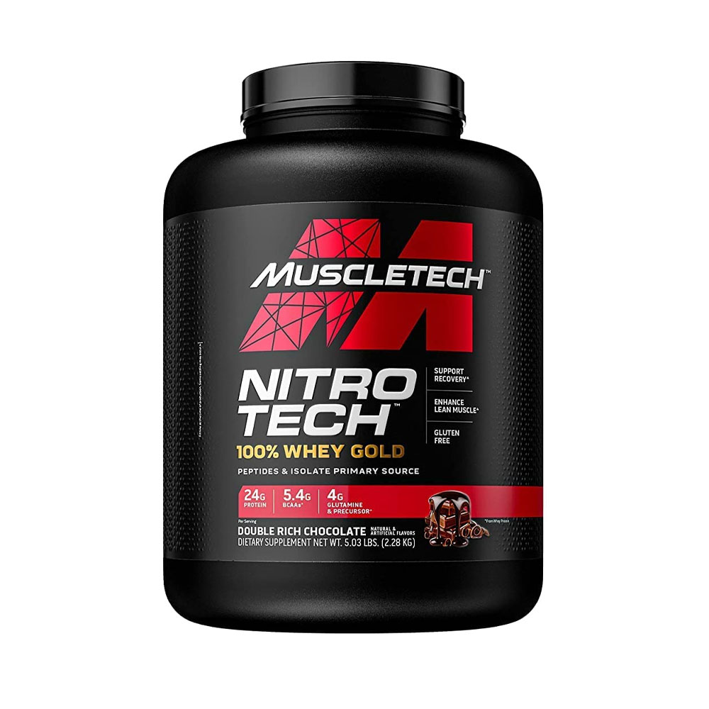 Suplemento Mtech Muscletech 100%WHEY Gold Double Rich Chocolate 2.28KG