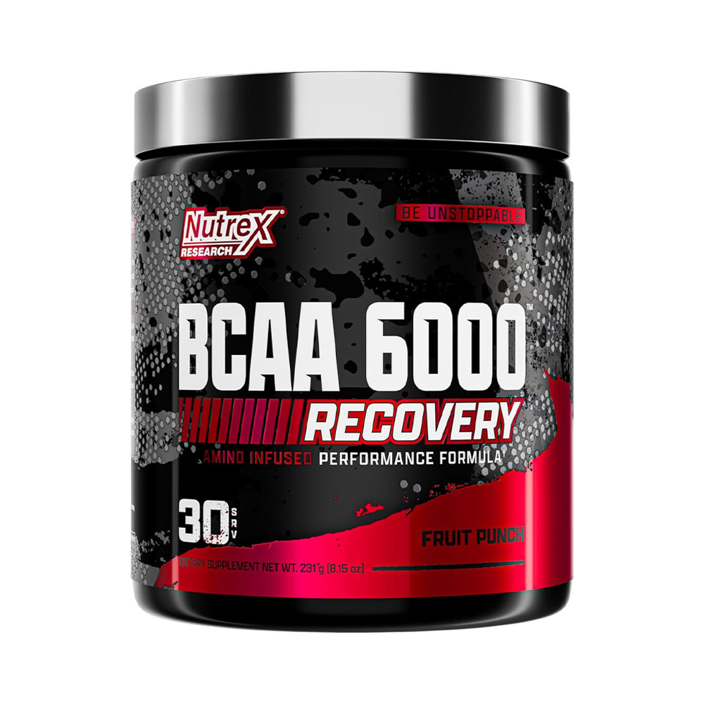 Suplemento Nutrex Bcaa 6000 Recovery Fruit Punch 231GR