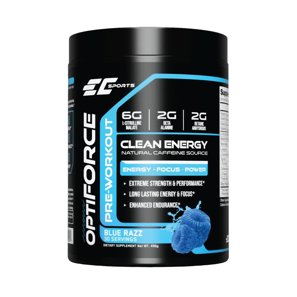 Suplemento EC Sports Optiforce Pre-workout Ice Blue 300GR