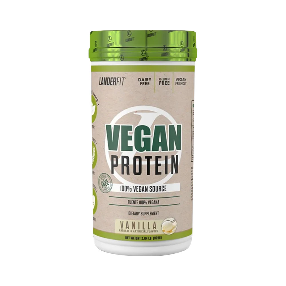 Suplemento Landerfit 100% Vegan Protein Baunilha 925GR