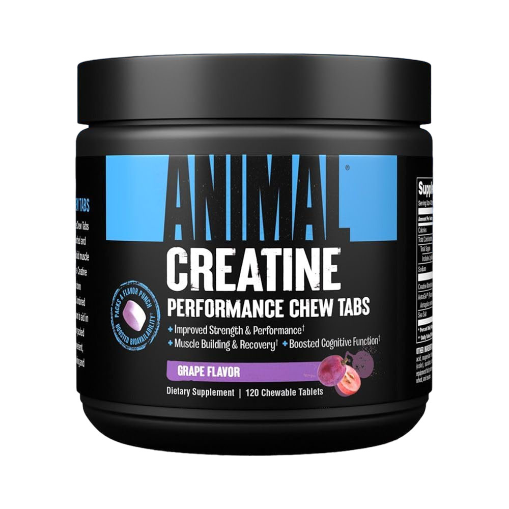 Suplemento Universal Animal Creatine Chews Grape 120 Comprimidos