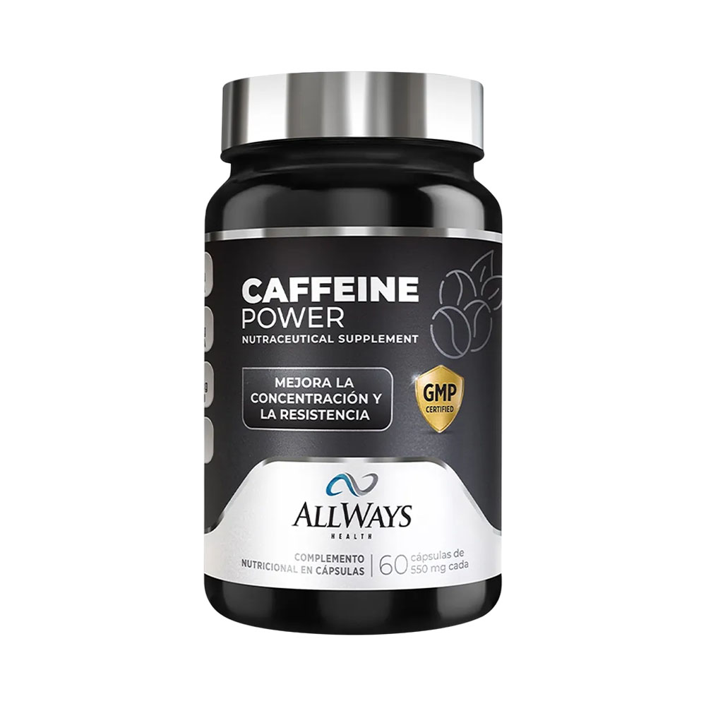Suplemento Nutricional Allways Health Caffeine Powder 60 Capsulas