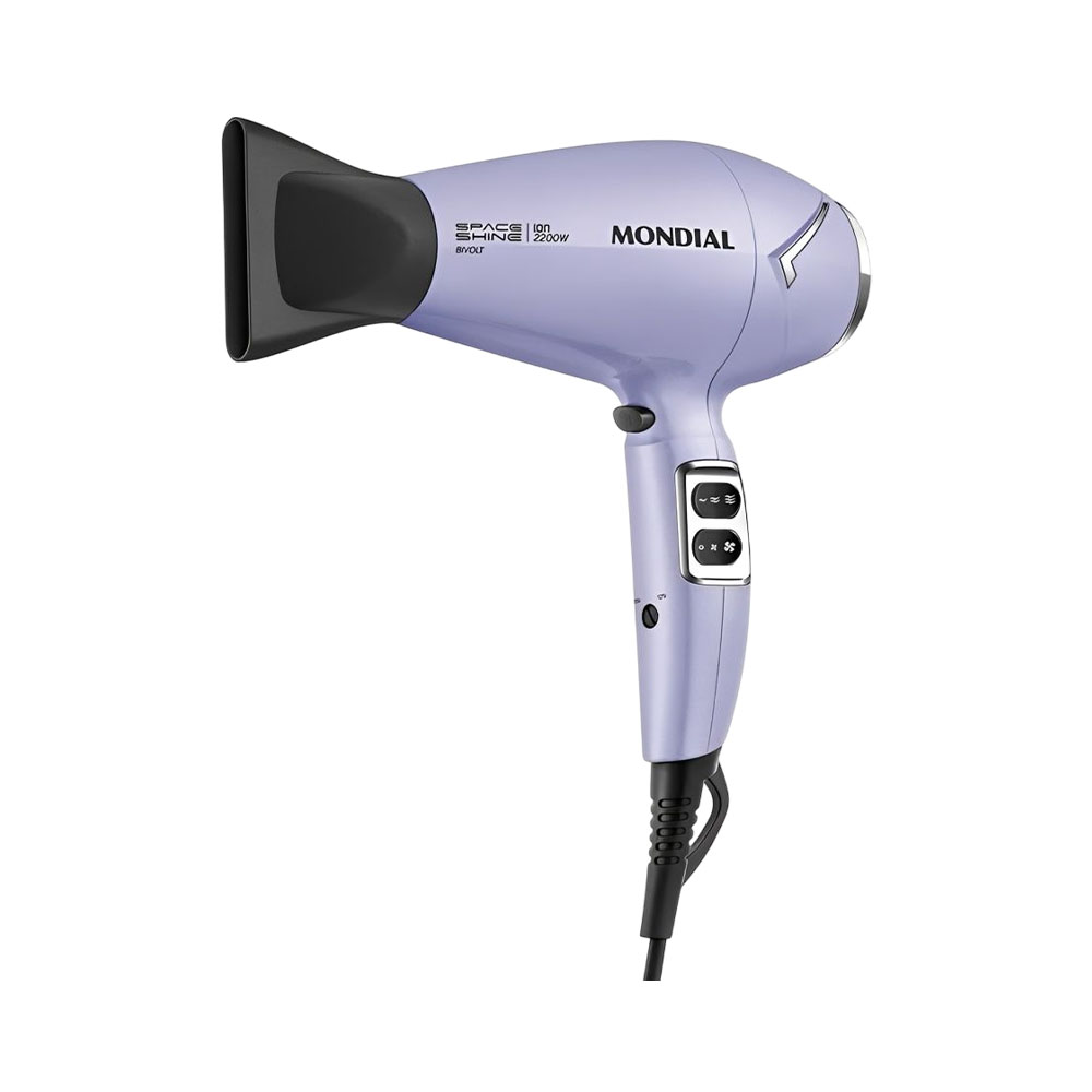 Secador de Cabelo Mondial Space Shine SC-21-BI Purple Bivolt