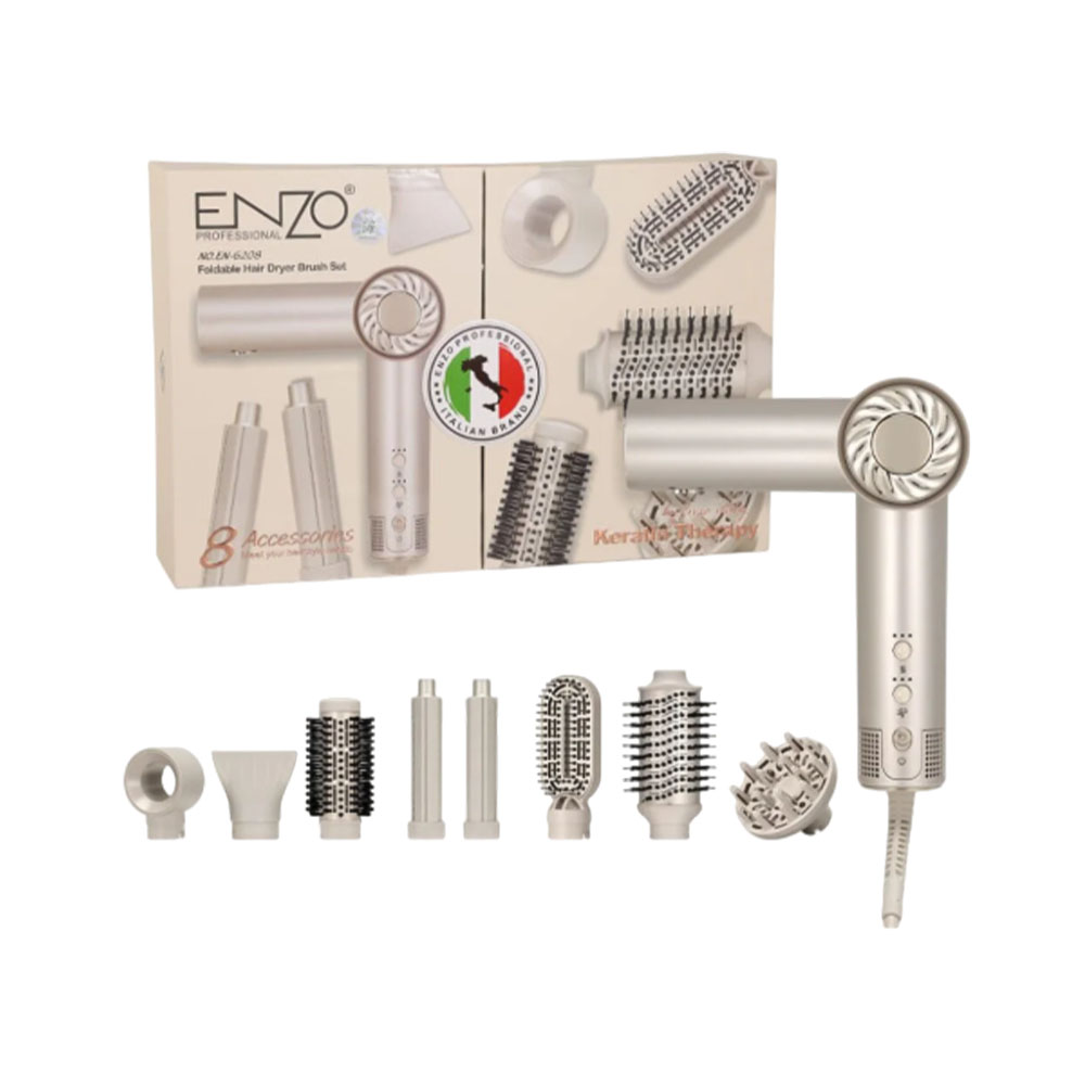 Set Enzo EN-6208 Brush Dryer 8-IN-1 220V