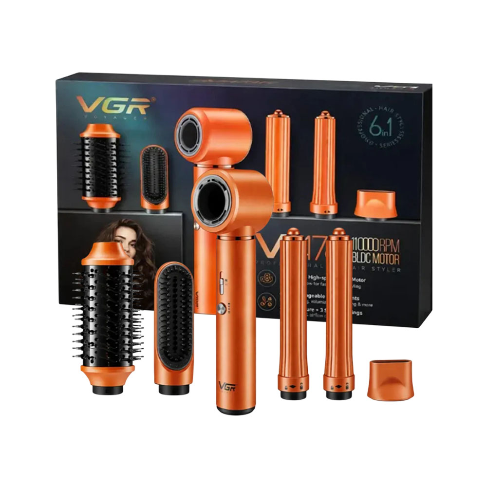 Set Vgr Hot AIR Styler V-478 6-IN-1 220V
