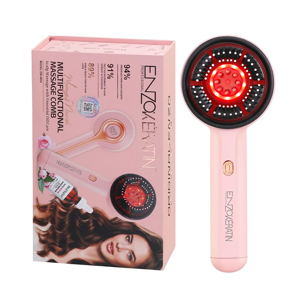 Escova Massageadora Enzo EN-4004 Keratin Bivolt