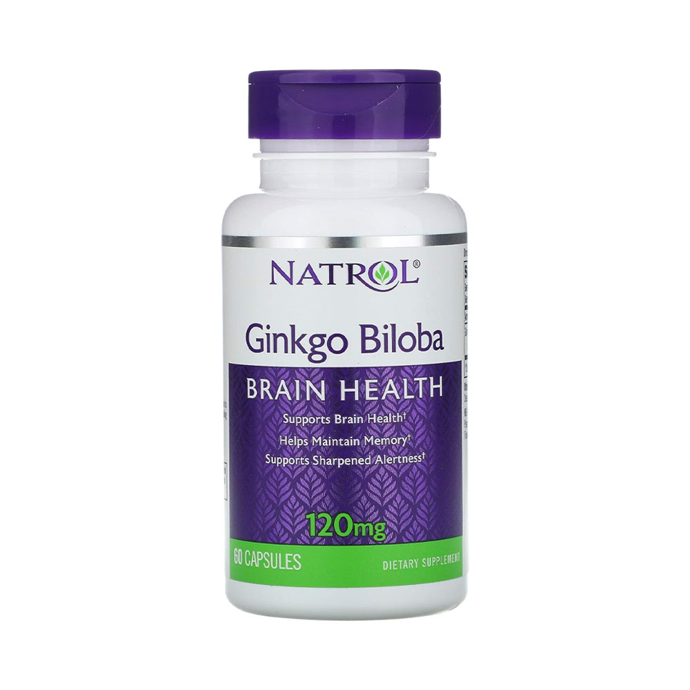 Suplemento Natrol Ginkgo Biloba 120MG 60 Capsulas