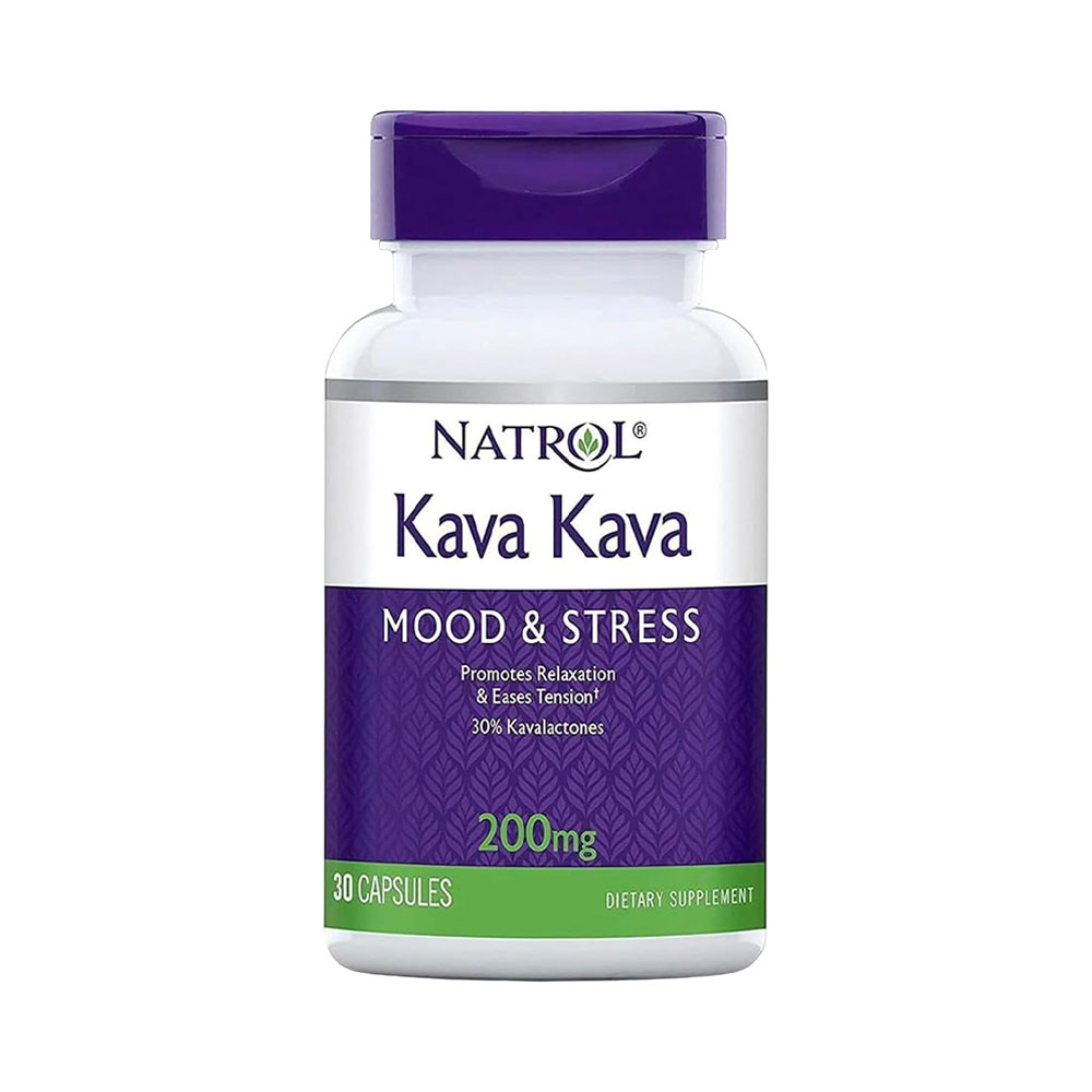 Suplemento Natrol Mood &amp; Stress Kava Kava 200MG 30 Capsulas