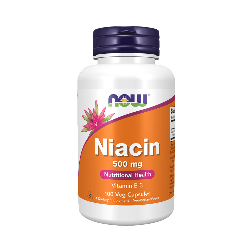 Vitamina Now Niacin 500MG 100 Cápsulas