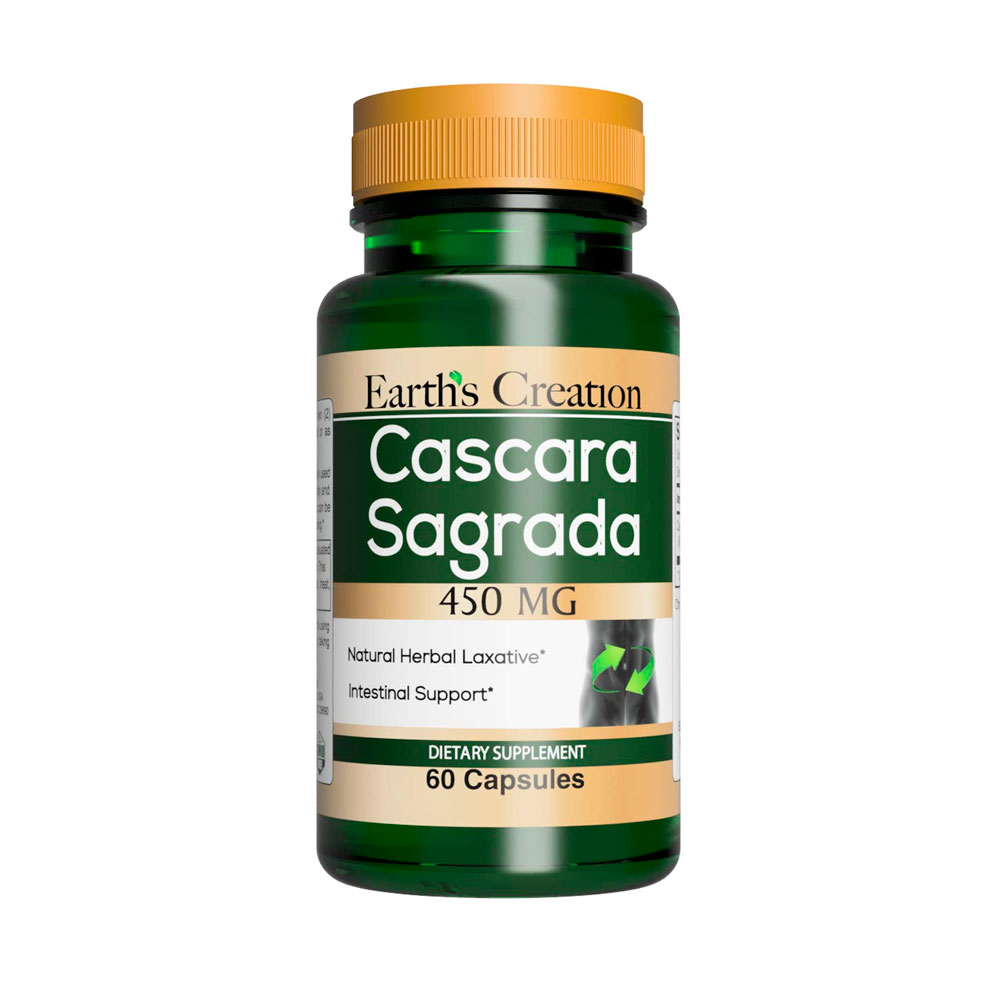 Cascara Sagrada Earth's Creation 450mg 60 Capsulas