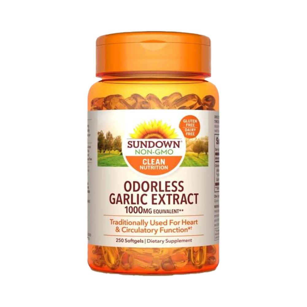 Vitaminas Sundown Odorless Garlic Extract 250 Cápsulas