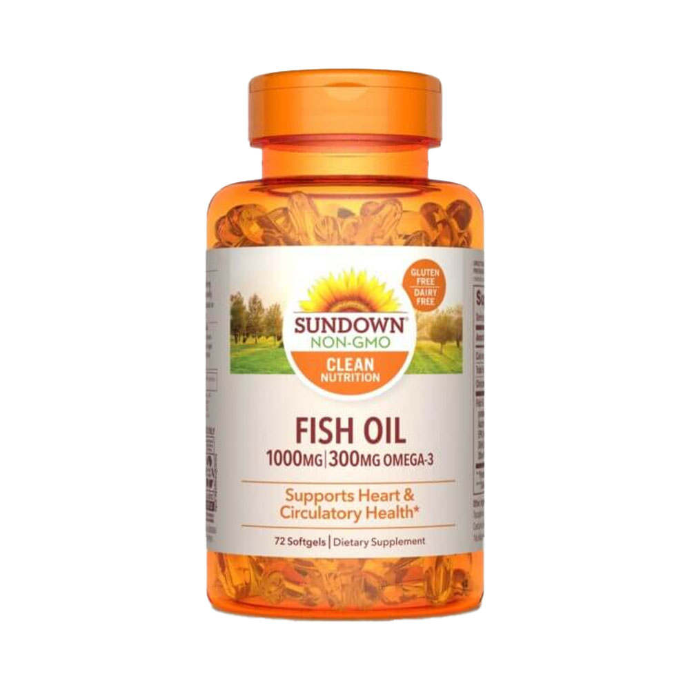Vitaminas Sundown Fish Oil OMEGA-3 72 Cápsulas
