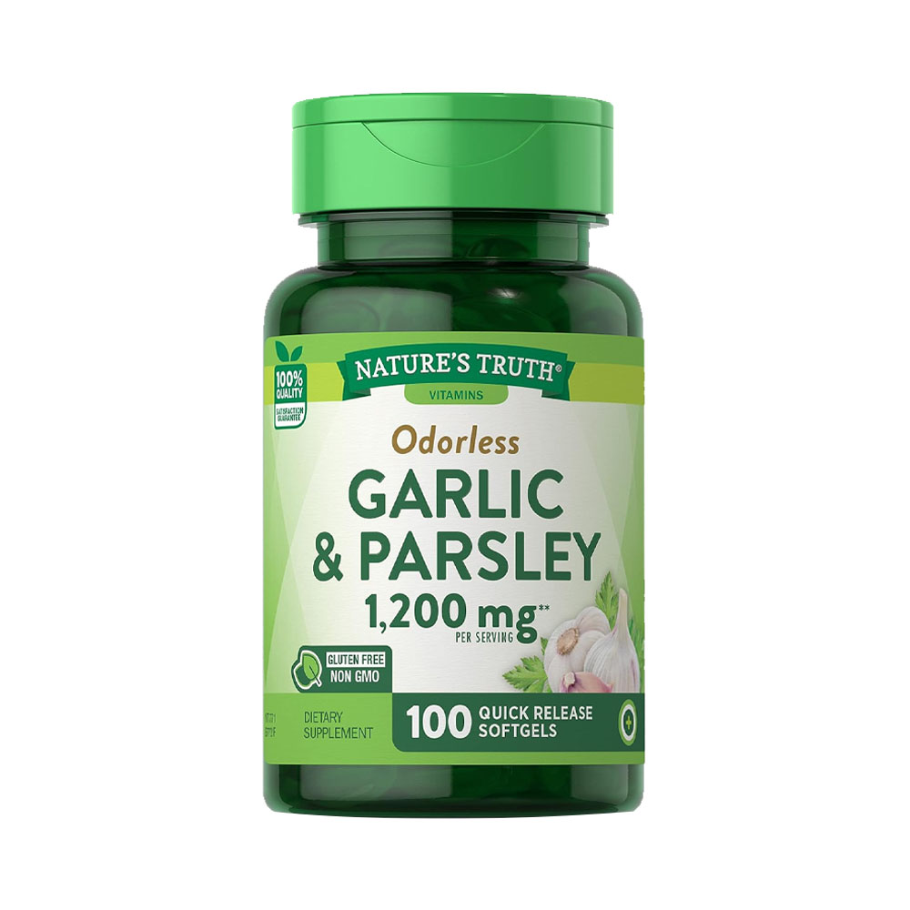 Odorless Garlic &amp; Parsley Nature's Truth 100 Softgels