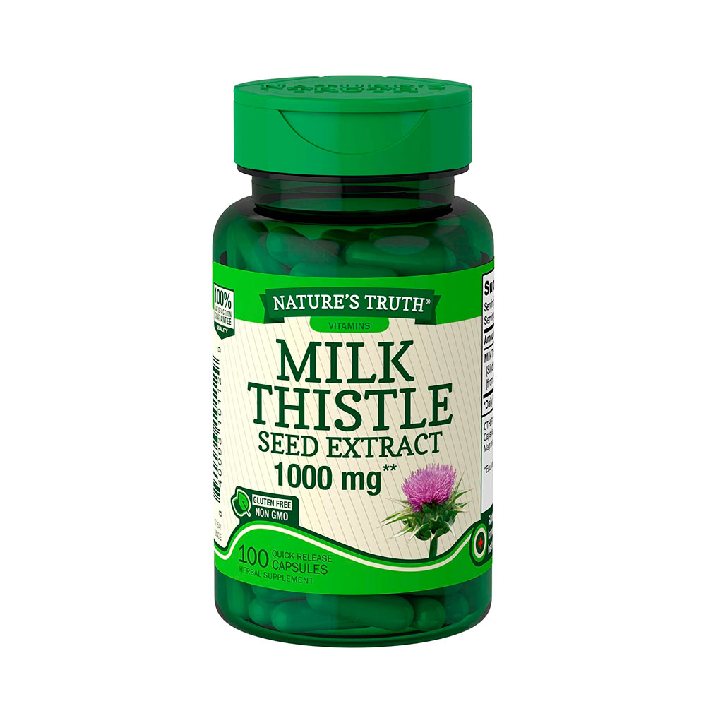Milk Thistle Nature's Truth Seed Extract 1000mg 100 Capsulas