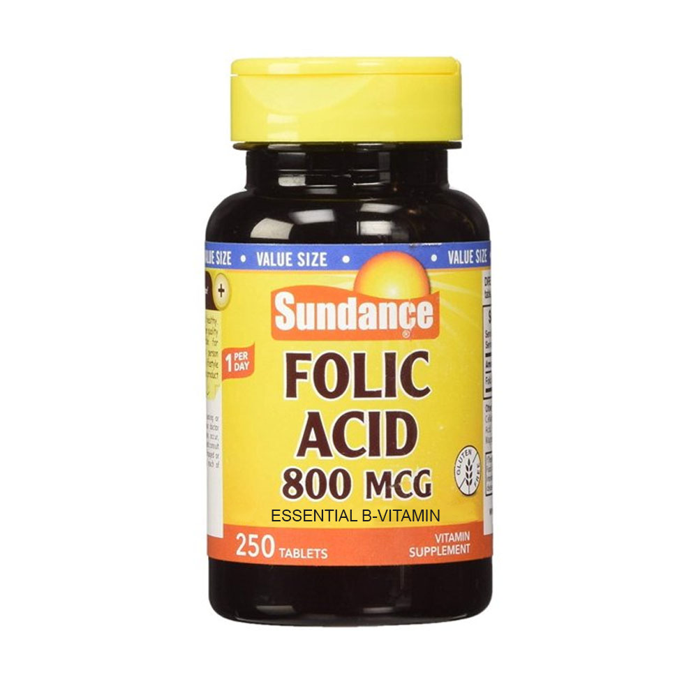 Vitamina Sundance Folic Acid 800 Mcg 250 Comprimidos
