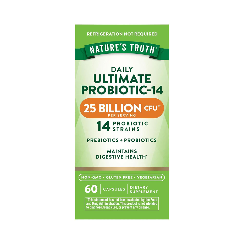 Vitamina Nature's Truth Probiotic 25 Billion 60 Cápsulas