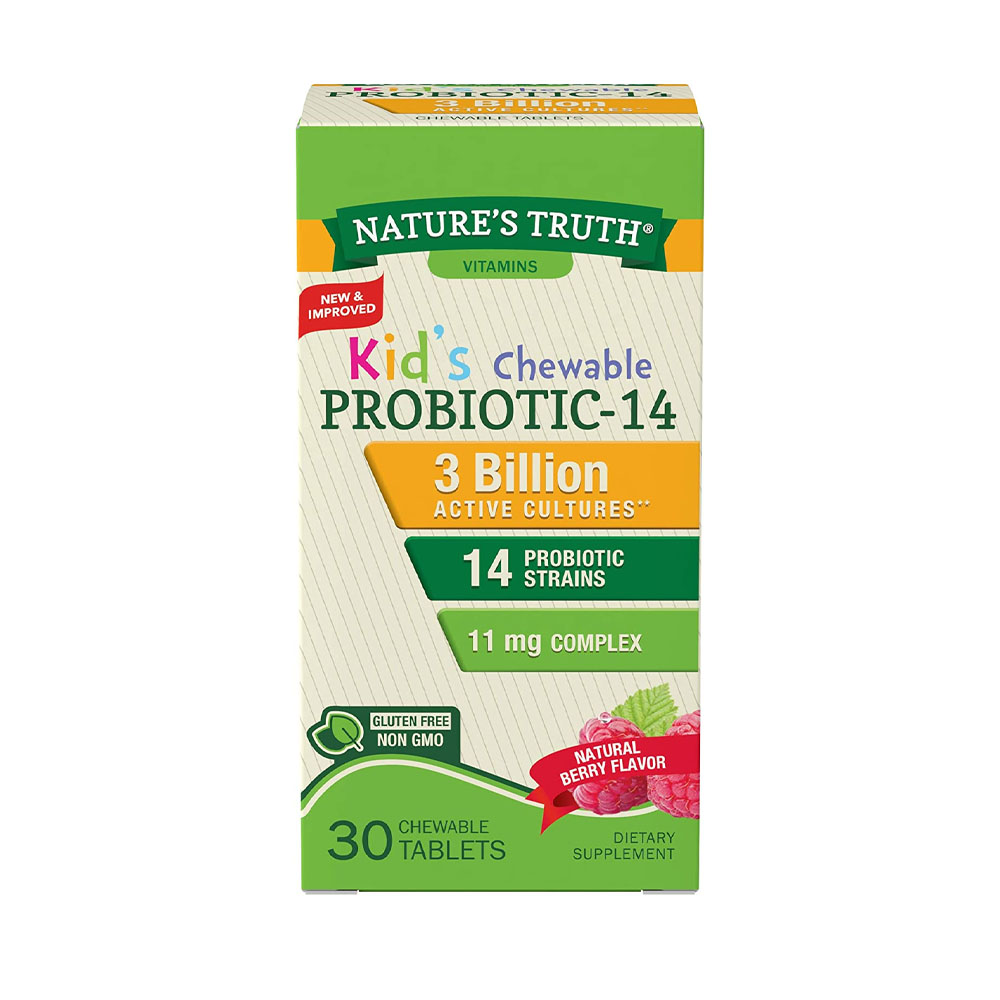 Probiotic-10 Nature's Truth 3 Billion Kids Chewable 30 Tabs