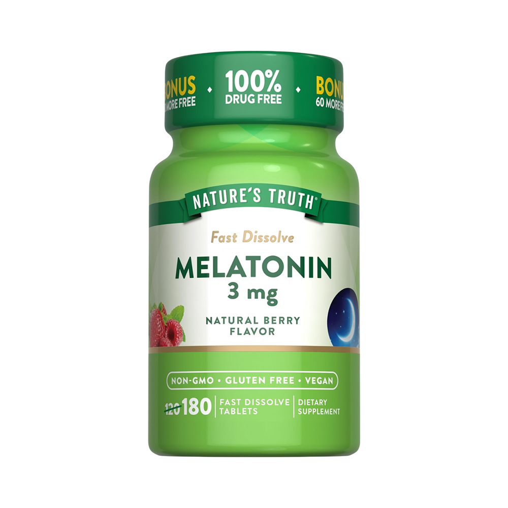 Melatonin Nature's Truth 3mg 180 Dissolve Tabs