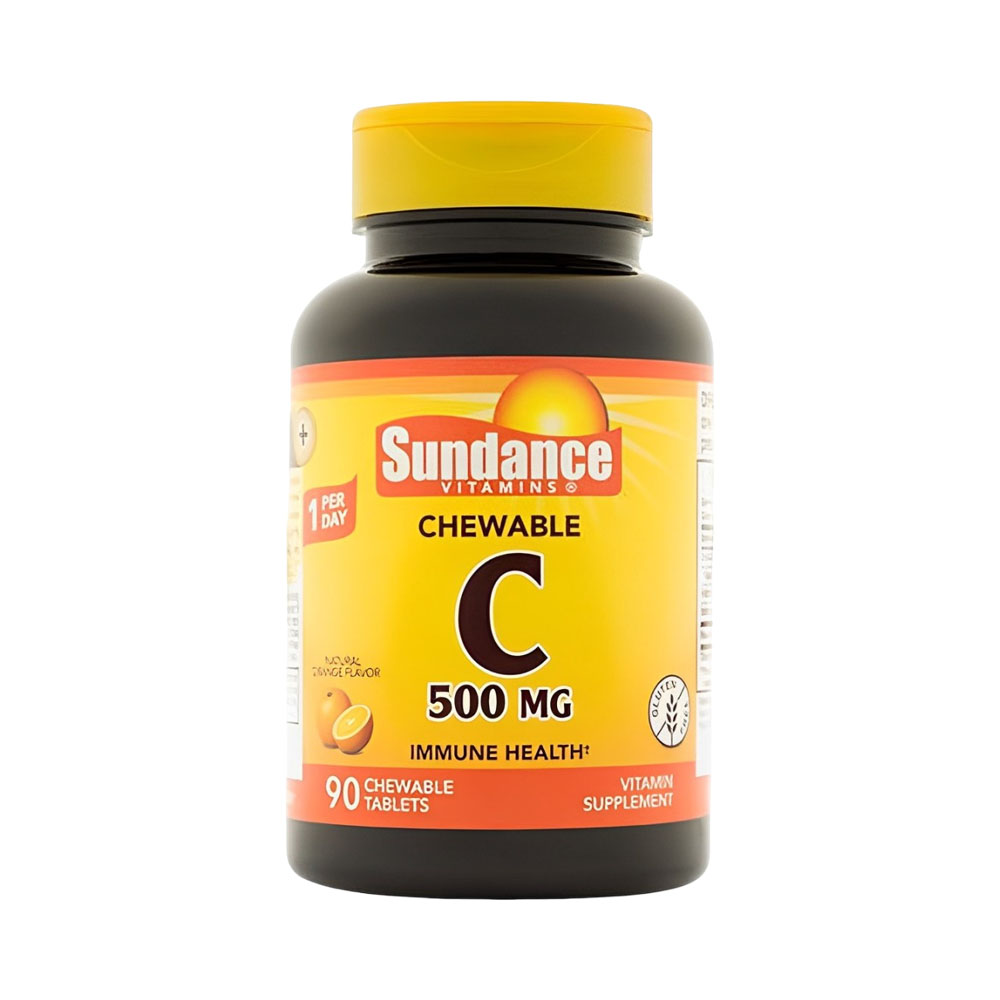 Vitamina Sundance Chewable C 500MG 90 Cápsulas