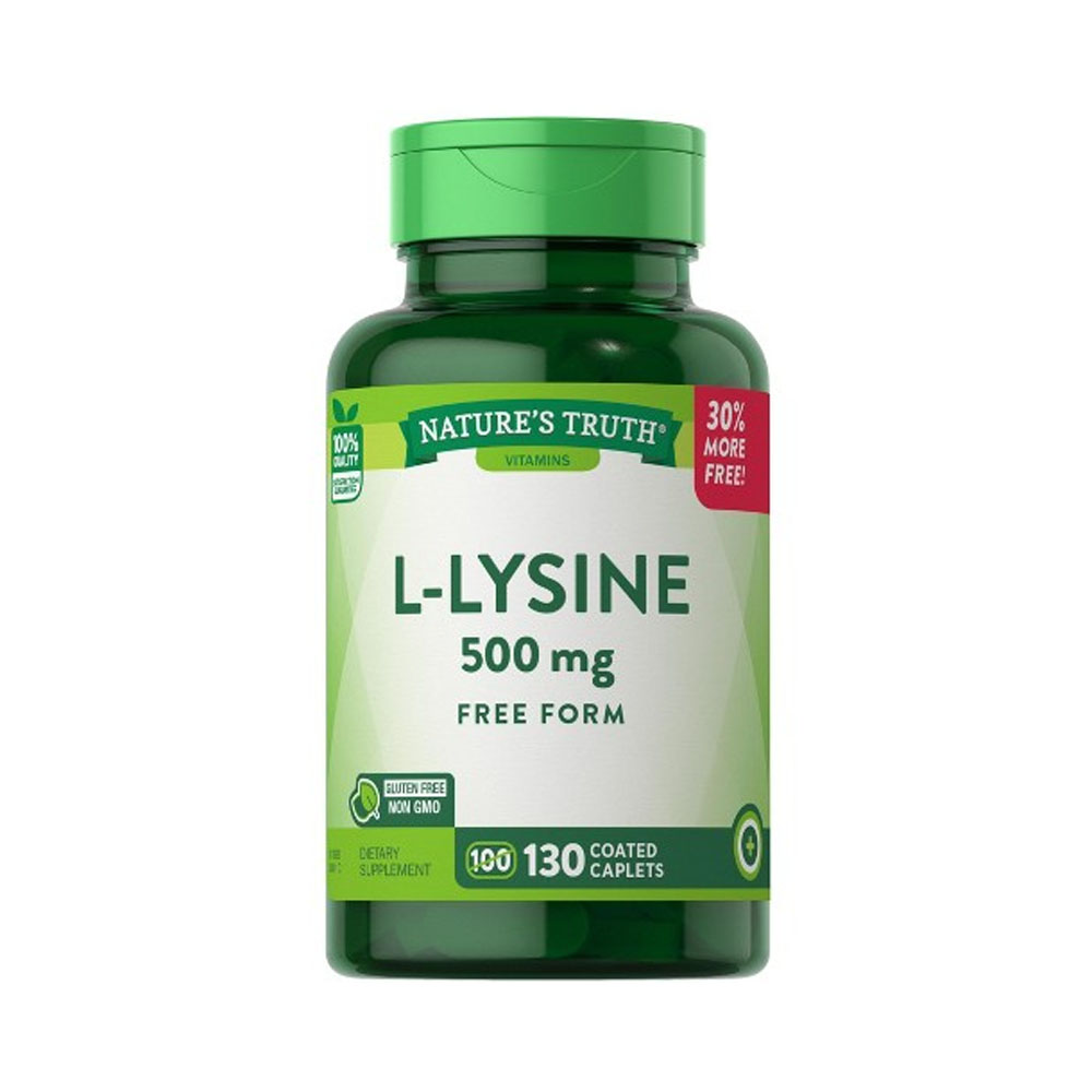 Vitaminas Nature's Truth L-lysine 500MG 130 Cápsulas