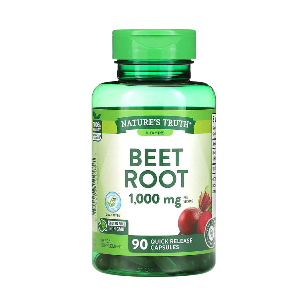 Vitamina Nature's Truth Beet Root 1000MG 90 Cápsulas