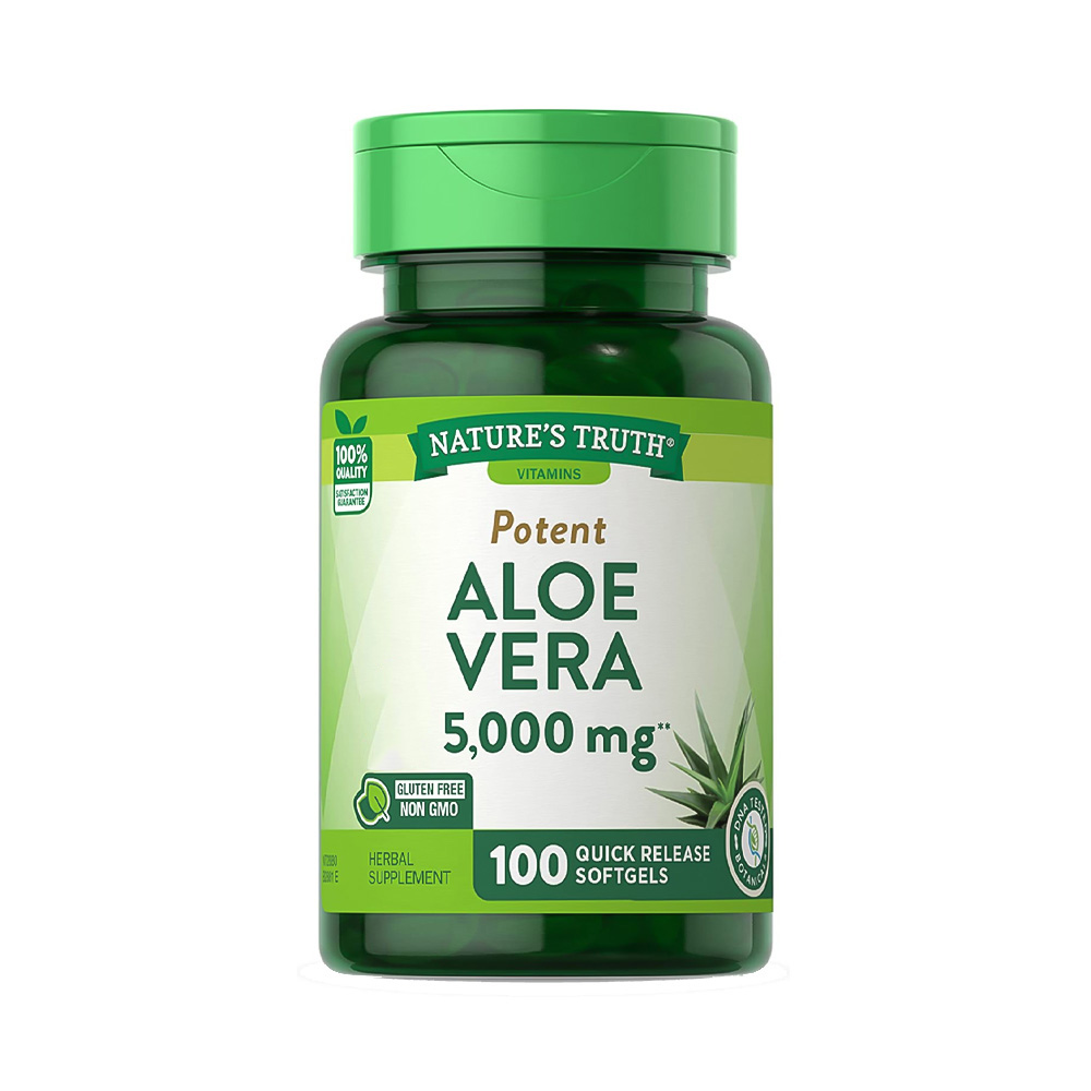 Aloe Vera Nature's Truth Potent 5000mg** 100 Softgels