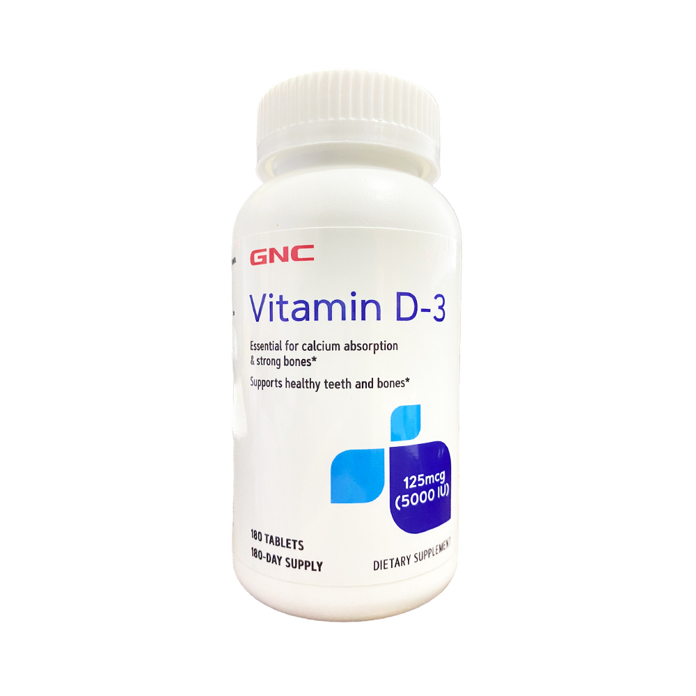 Tabletas Gnc Vitamina D-3 125MCG