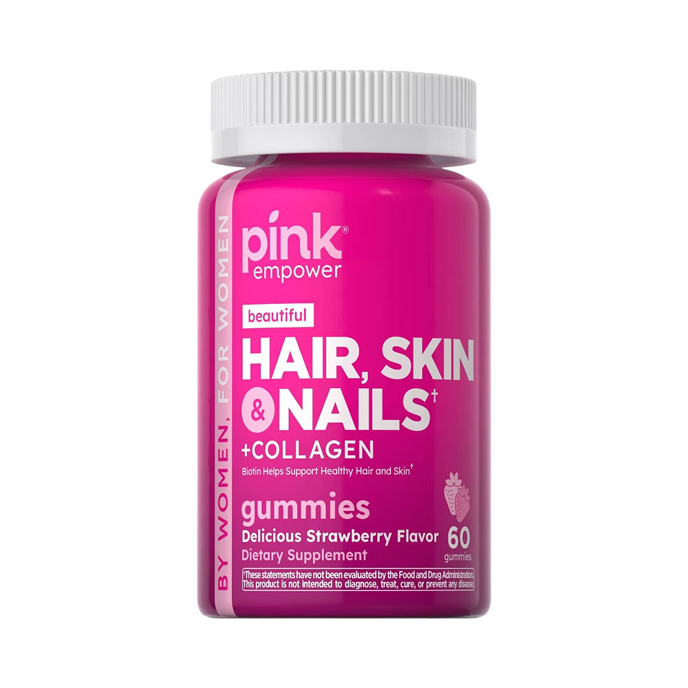 Multivitamina Nature's Truth Pink Hair + Skin + Nails 60 Cápsulas