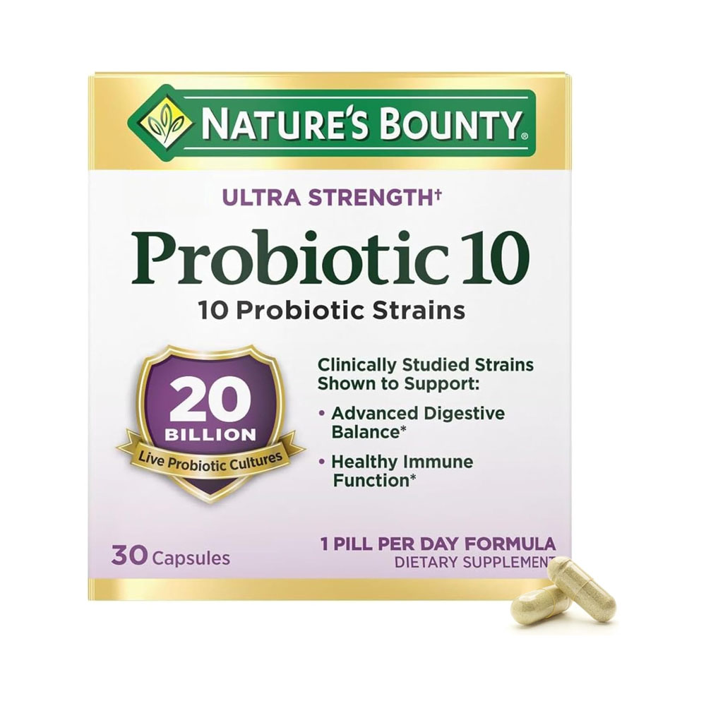 Suplemento Nature's Bounty Probiotic 10 30 Cápsulas