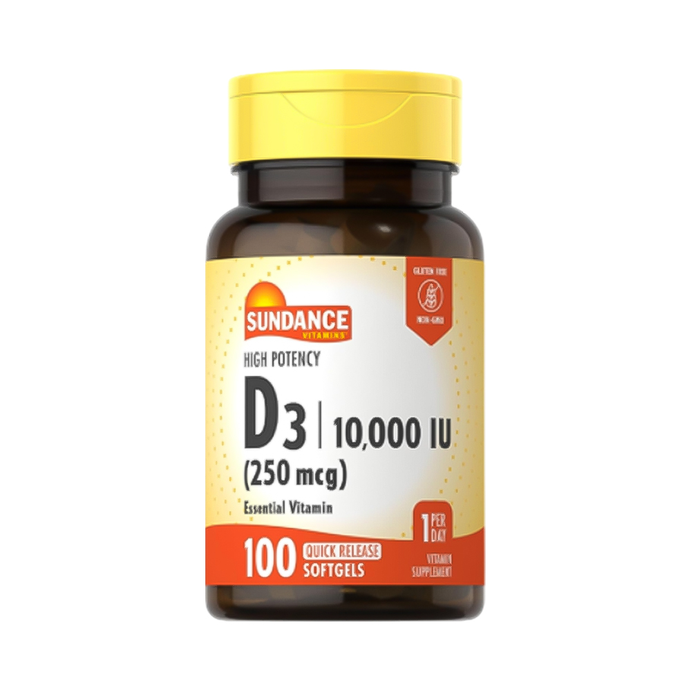 Vitaminas Sundance High Potency D3 250MCG 100 Cápsulas