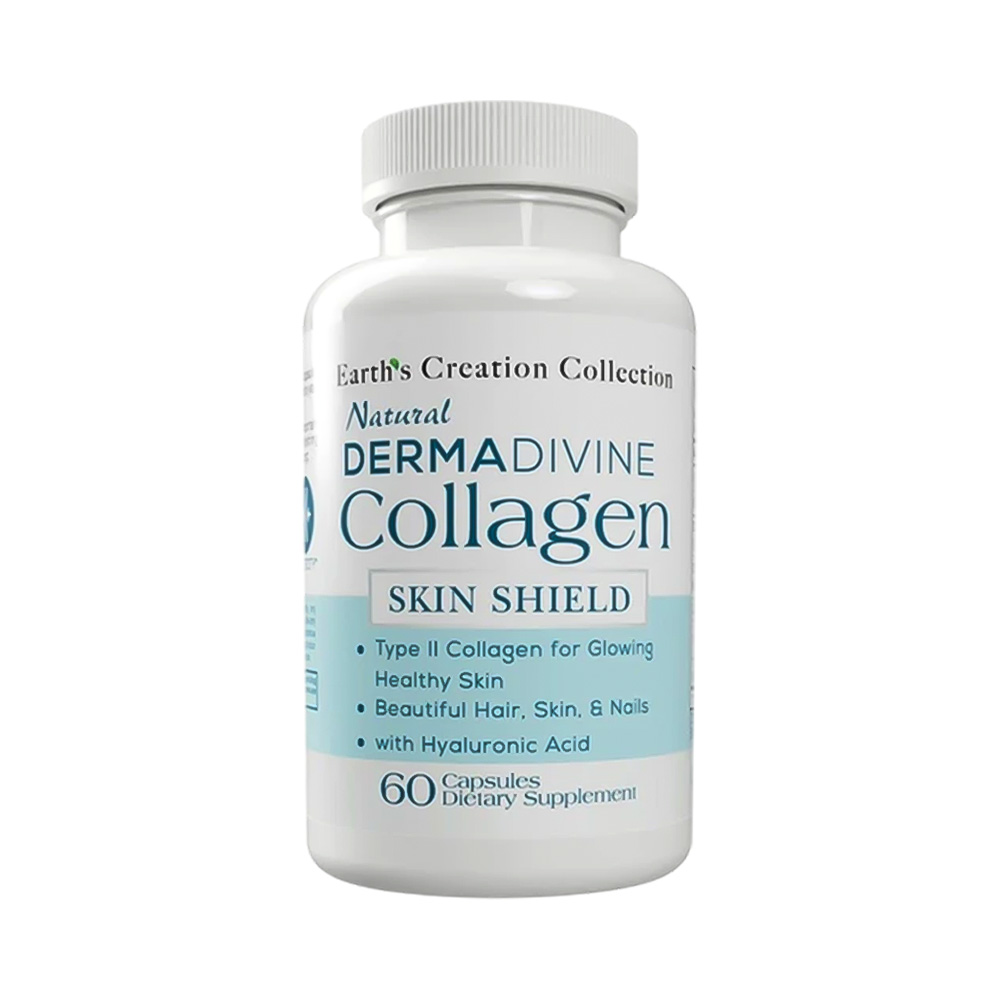 Suplemento Earth's Creation Dermadivine Collagen Skin 1000MG 60 Cápsulas