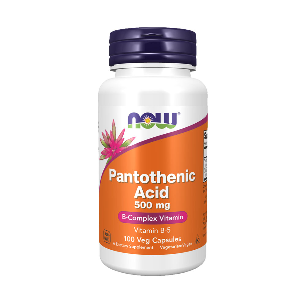 Vitamina Now Ácido Pantotênico 500MG 100 Cápsulas