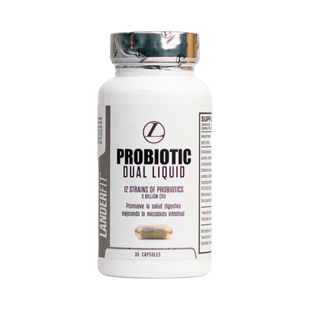Suplemento Landerfit Probiotic Dual Liquid 30 Cápsulas