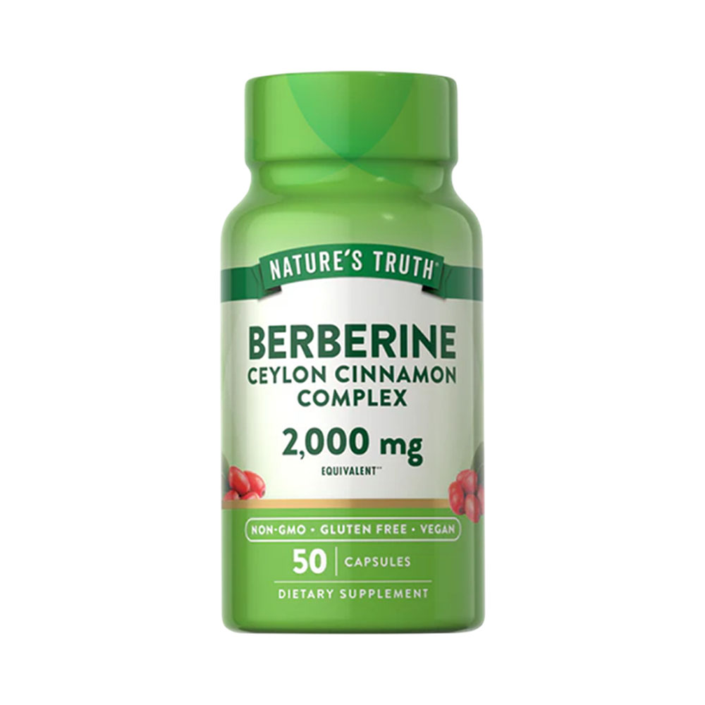 Vitamina Nature's Truth Berberine Ceylon Cinnamon Complex 2,000MG 50 Capsulas
