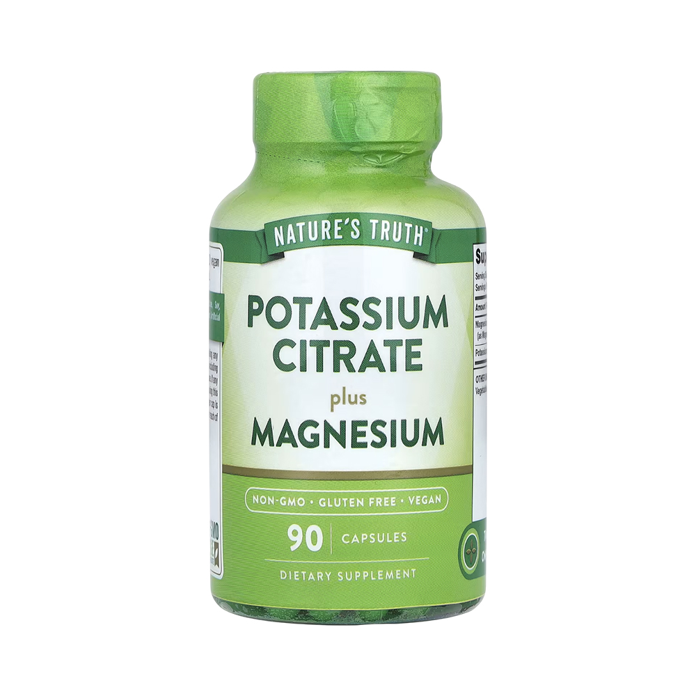 Vitaminas Nature's Truth Potassium &amp; Magnesium Citrate 90 Cápsulas