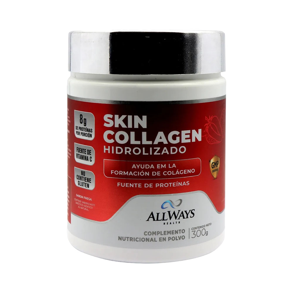Suplemento Nutricional Allways Health Skin Collagen Hidrolizado Morango 300GR