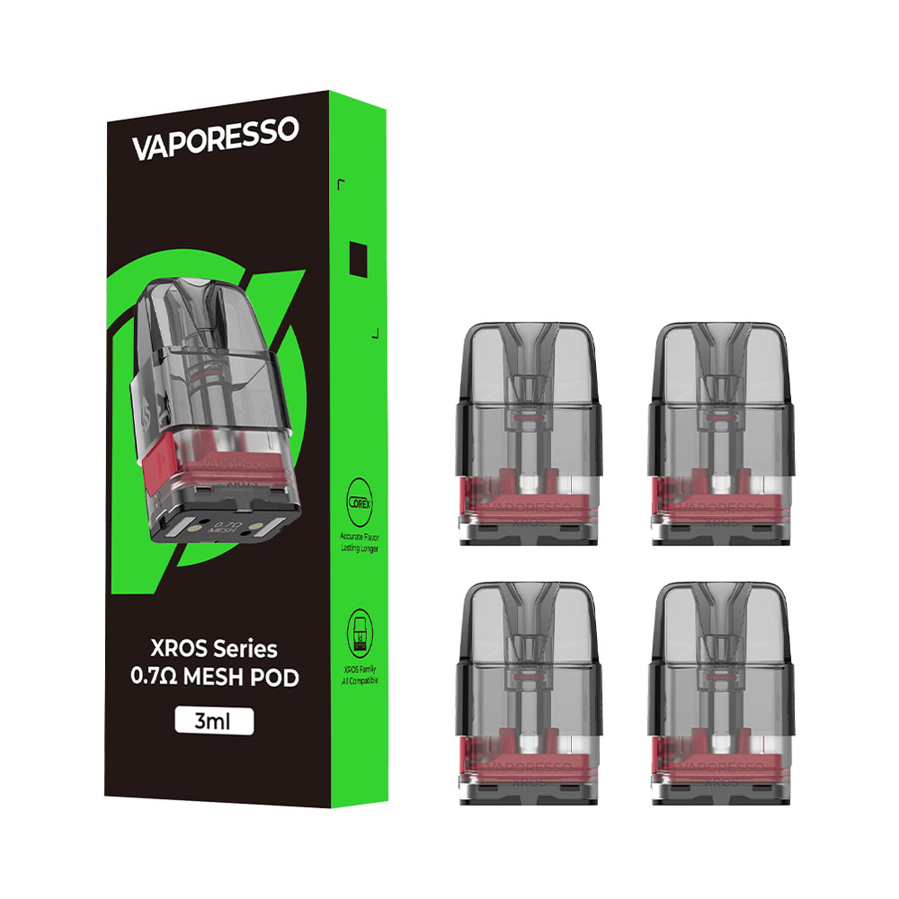Acessório Vaporesso Filtro Xros Series 0.7 Ohm Mesh Pod 4 Peças
